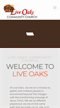 Mobile Screenshot of liveoakschurch.org